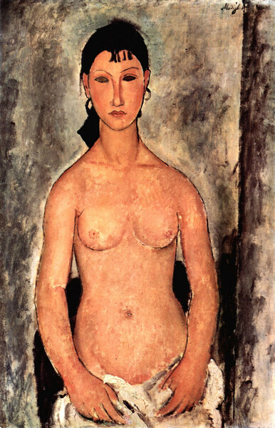 Modigliani - Standing Elvira by Modigliani